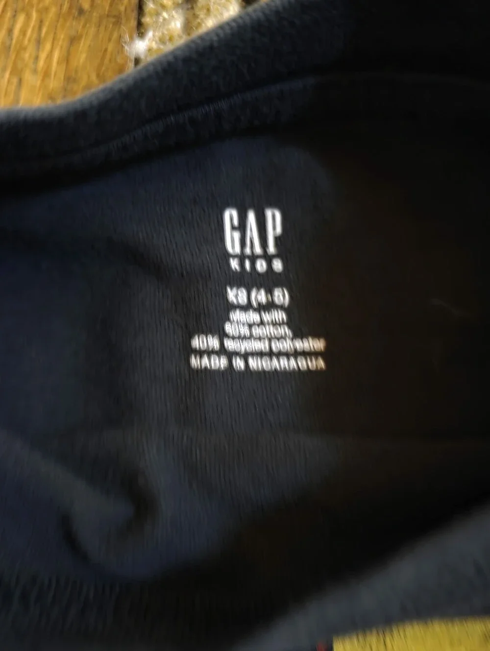 Gap Kids Run DMC  Black Graphic Tee - Yellow Logo Kids Size XS (4 - 5)
